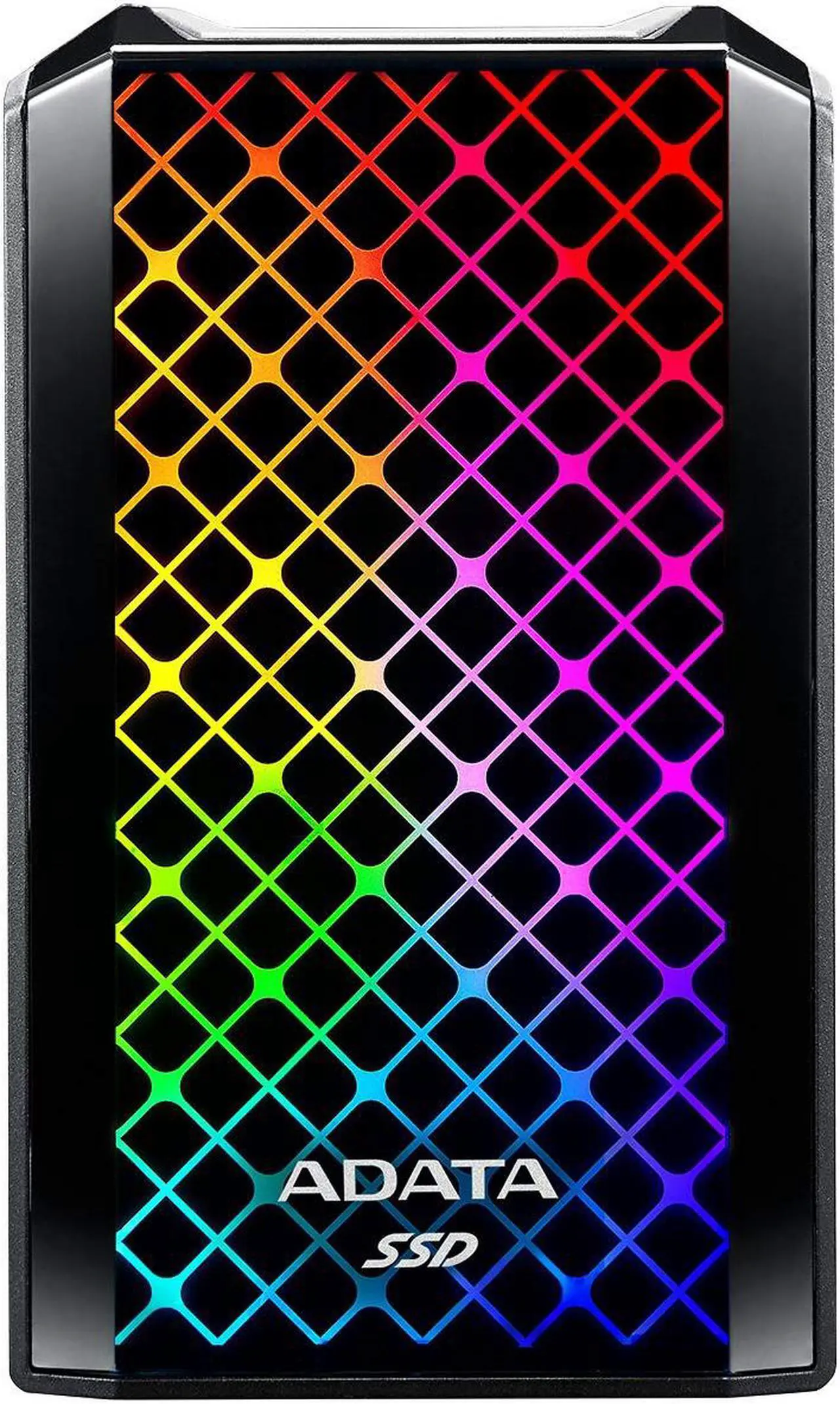 Main image of ADATA RGB SE900 512GB USB3.2 Gen2x2 Type-C Super Fast Transfer up to 2000/MB/s Gaming and Personal External SSD (ASE900G-512GU32G2-CBK)