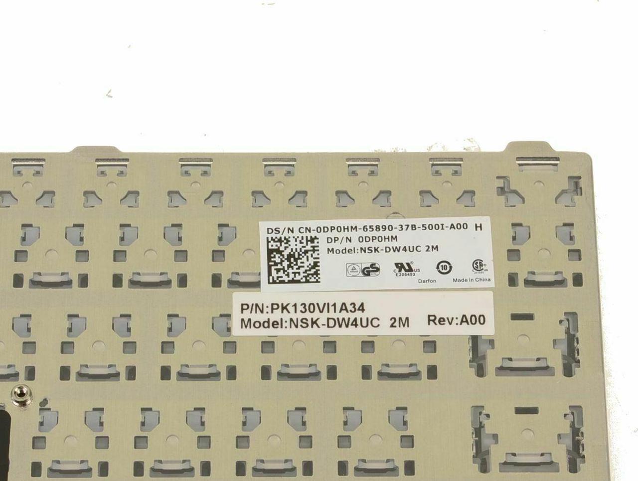 Alt view image 6 of 6 - New French English Dell OEM Precision M6800 Laptop Keyboard Non-Backlit DP0HM
