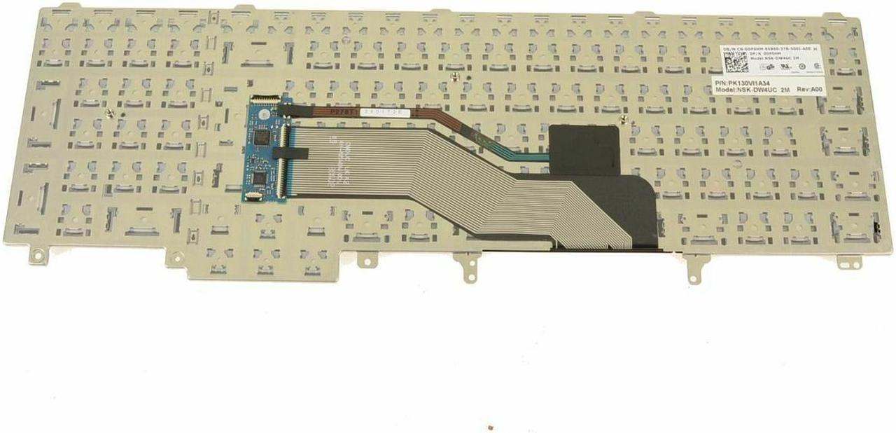 Alt view image 5 of 6 - New French English Dell OEM Precision M6800 Laptop Keyboard Non-Backlit DP0HM