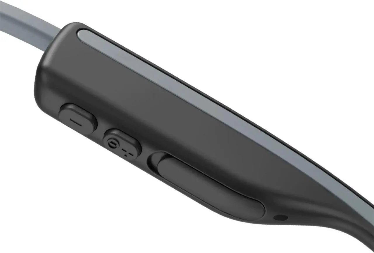 Alt view image 5 of 10 - Aftershokz OpenMove Open-Ear Wireless Headphones (Slate Grey)