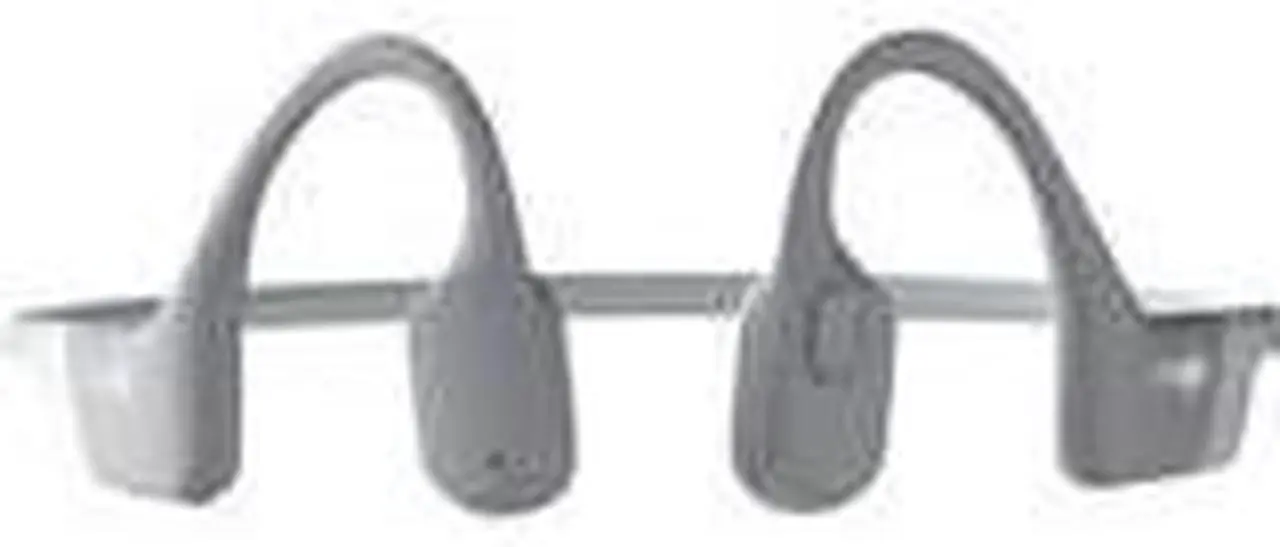 Alt view image 14 of 17 - Aftershokz Aeropex Bone Conduction Headset with Microphone (Lunar Gray)