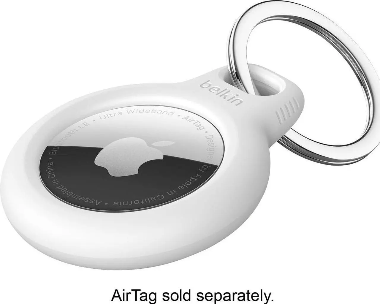 Alt view image 4 of 19 - Belkin Secure Holder with Key Ring for AirTag F8W973BTWHT