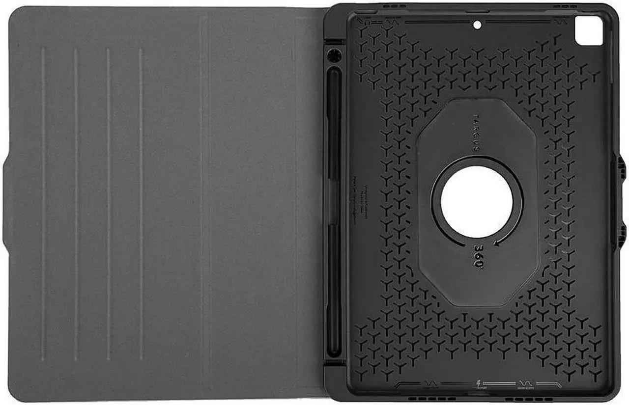 Alt view image 17 of 20 - Targus VersaVu Antimicrobial Slim Case for iPad® (8th and 7th gen.) 10.2-inch (Black) - THZ890GL
