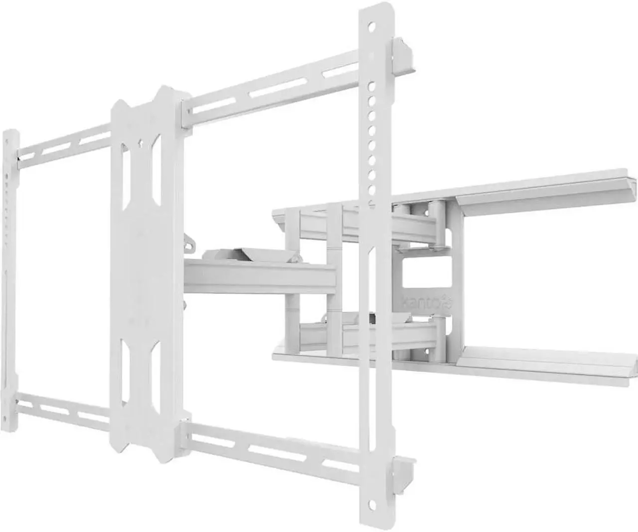 Alt view image 8 of 14 - Kanto PDX680 Articulating Full Motion TV Mount for 39" - 80" TV (White)