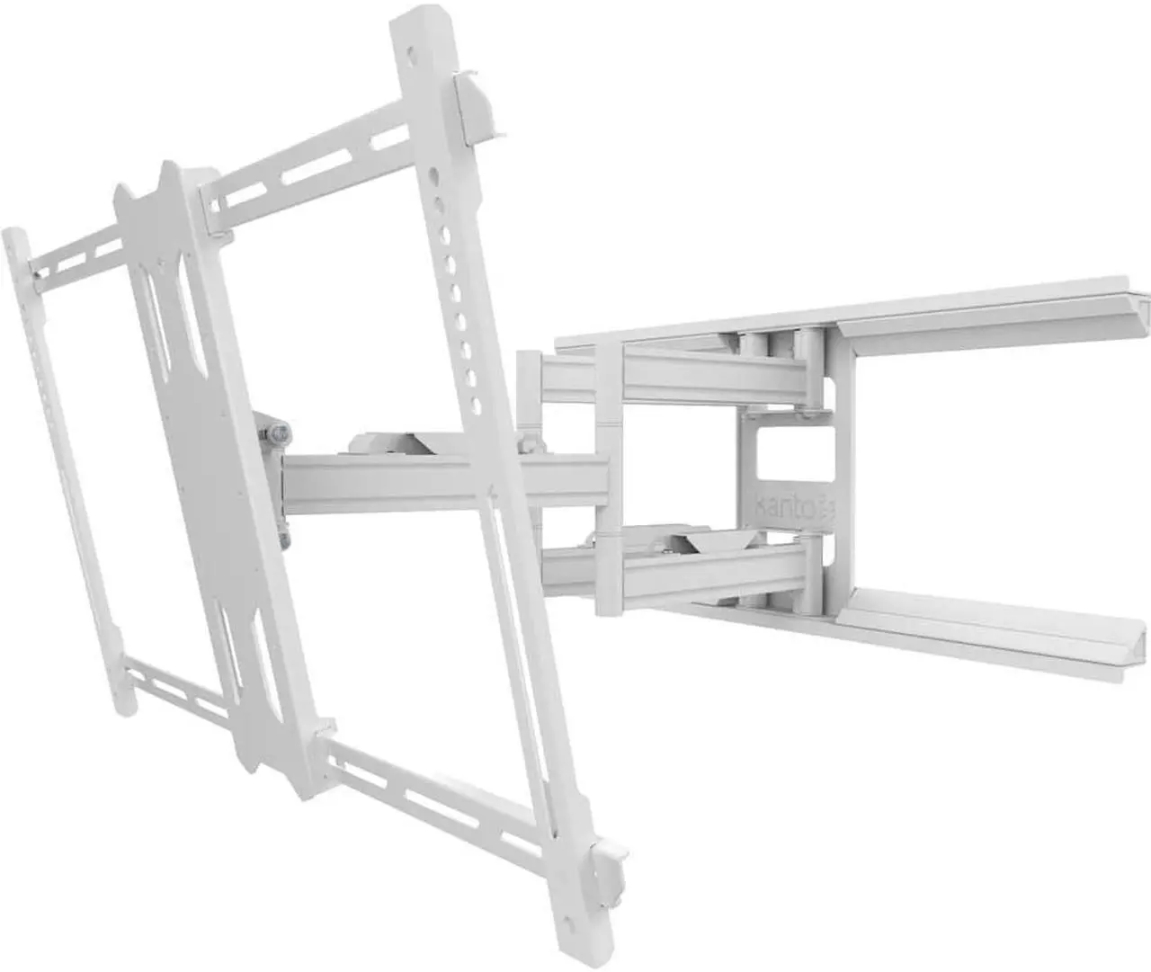 Alt view image 12 of 14 - Kanto PDX680 Articulating Full Motion TV Mount for 39" - 80" TV (White)