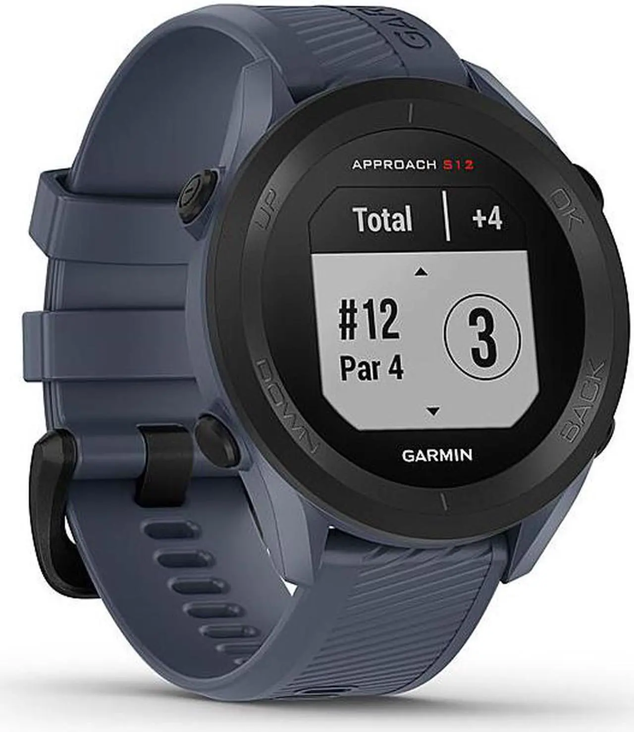 Alt view image 5 of 15 - Garmin Approach S12, Easy-to-Use GPS Golf Watch, 42k+ Preloaded Courses, Granite Blue, 010-02472-01