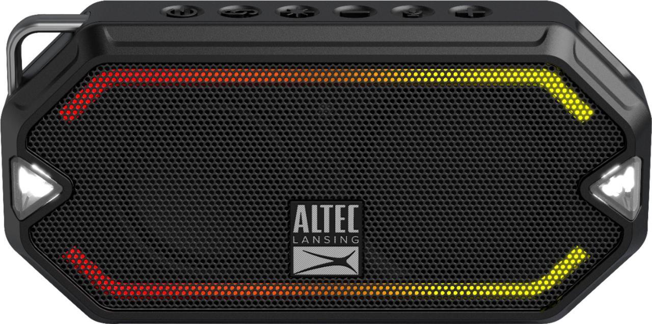 Alt view image 6 of 12 - altec lansing hydramini wireless bluetooth speaker, ip67 waterproof usb c rechargeable battery with 6 hours playtime, compact, shockproof, snowproof, everything proof (black)