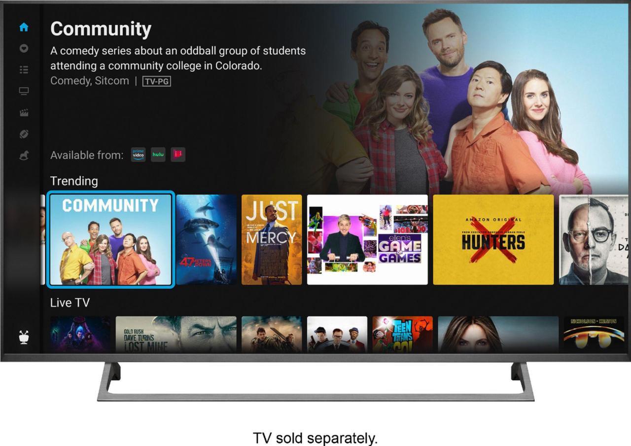 Alt view image 5 of 7 - tivo stream 4k - every streaming app and live tv on one screen - 4k uhd, dolby vision hdr and dolby atmos sound - powered by android tv - plug-in smart tv