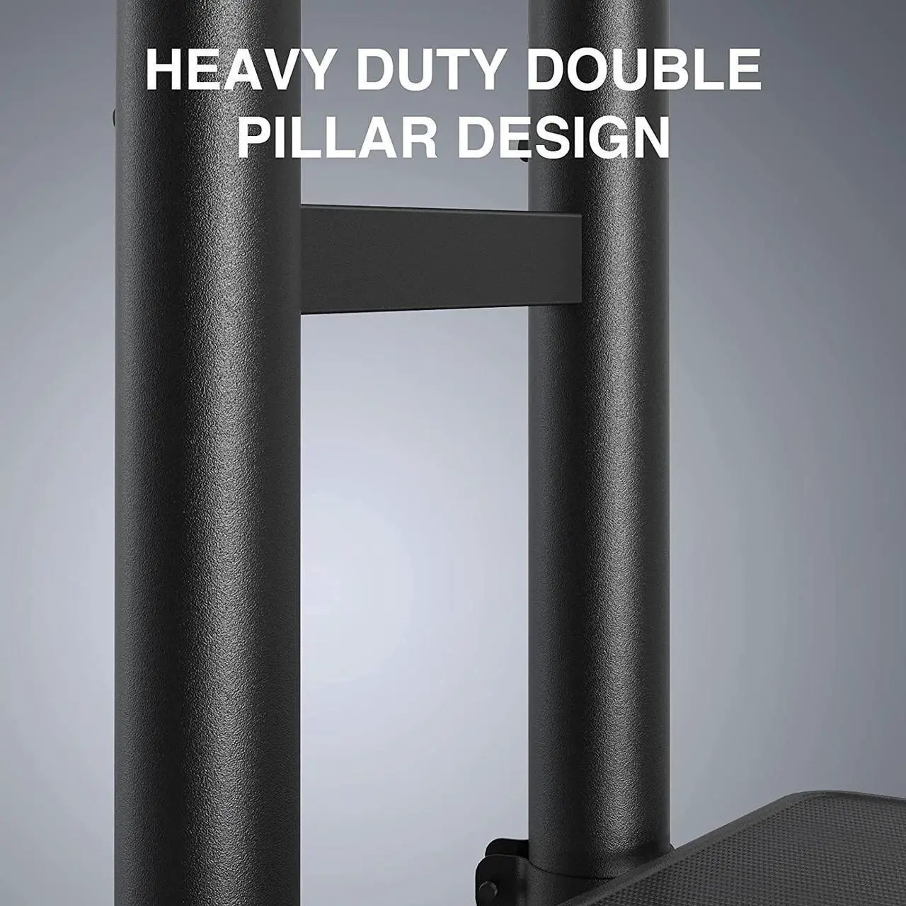 Alt view image 6 of 7 - Mobile Tv Stand For 55-90 Inch Flat/Curved Screen Tv Max Vesa 800X500Mm Outdoor Tv Cart With Height Adjustable Av Shelf- Ul Certificated Rolling Floor Tv Stand Holds Up To 200Lbs (Pstvmc07)