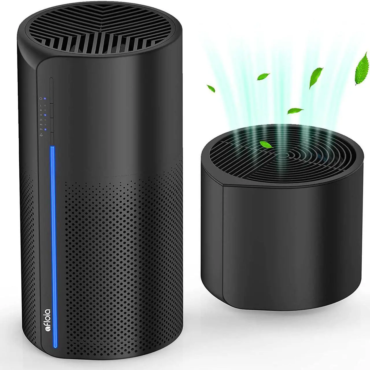 Main image of Afloia HEPA Air Purifier with Humidifier, 3 Stage H13 Filters for Home Allergies Pets Hair Smoker Odors, Evaporative Humidifier, Auto Shut Off, Quiet Air Cleaner with Seven Color light, Black
