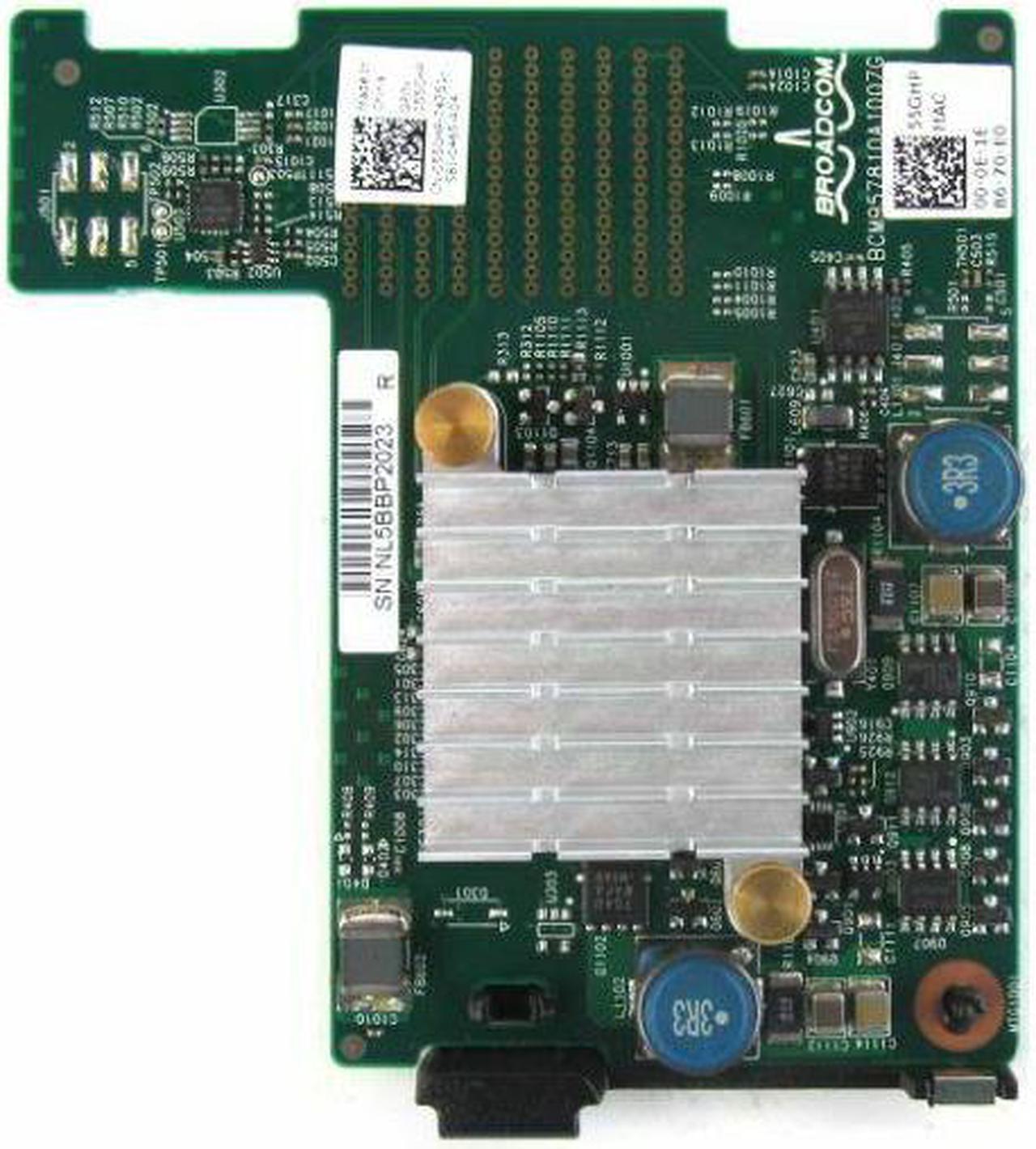 Alt view image 5 of 7 - DELL 55G  Broadcom 57810S Mezzanine Card 10Gbe Network Adapter-55G