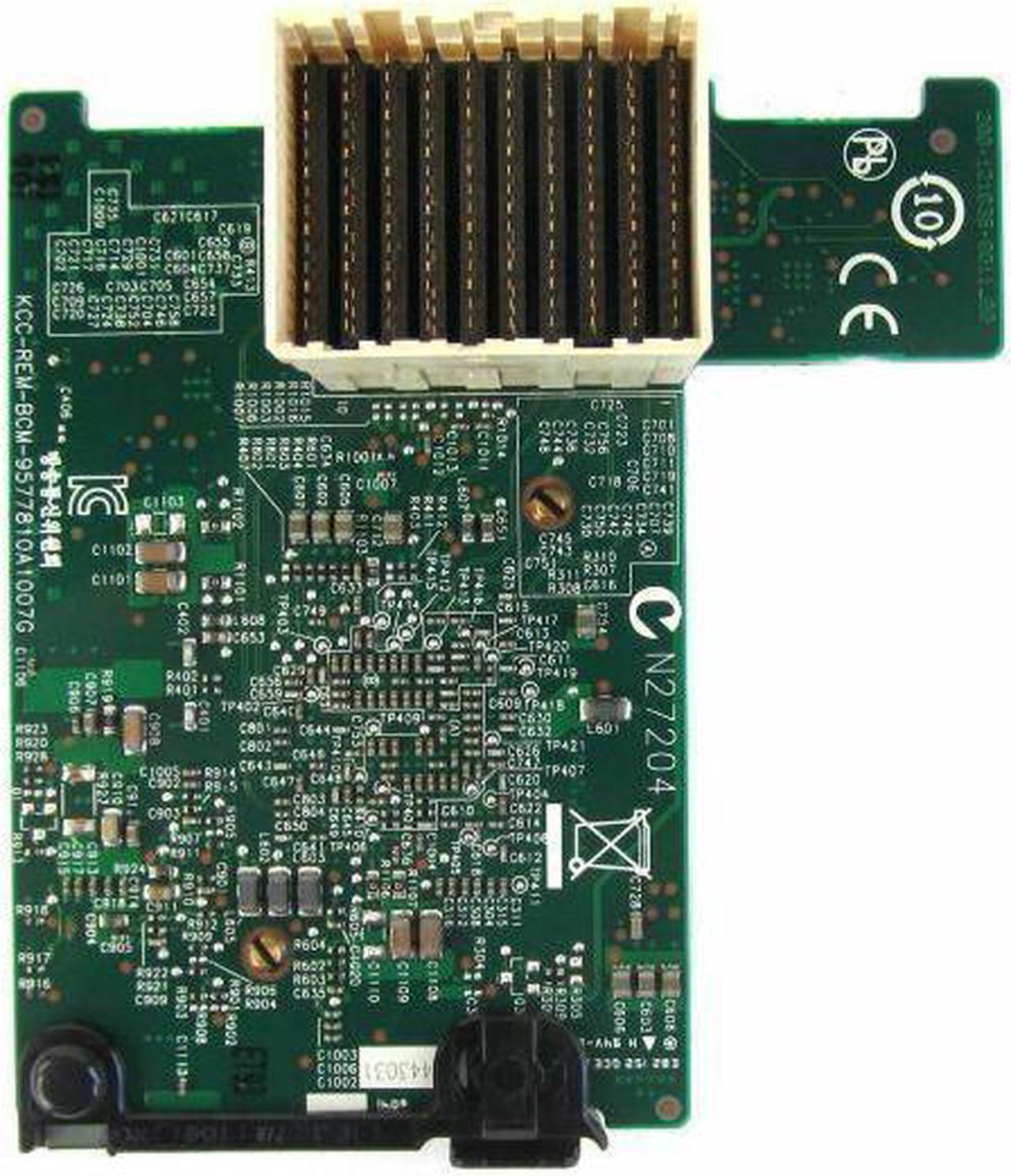 Alt view image 6 of 7 - DELL 55G  Broadcom 57810S Mezzanine Card 10Gbe Network Adapter-55G