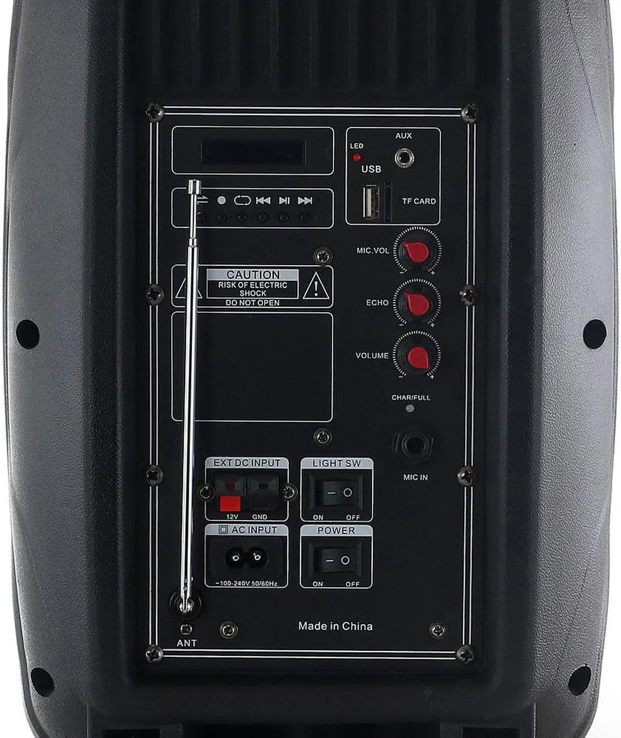 Alt view image 9 of 19 - Befree Sound BFS-3000 8 in. Bluetooth Portable Party Speaker with USB, SD & Reactive Lights