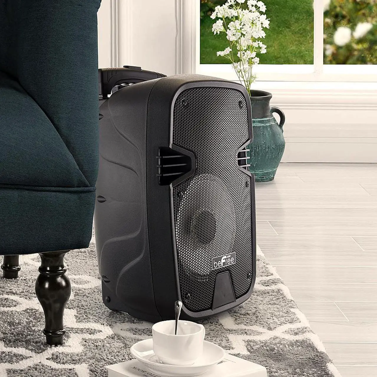 Alt view image 11 of 19 - Befree Sound BFS-3000 8 in. Bluetooth Portable Party Speaker with USB, SD & Reactive Lights