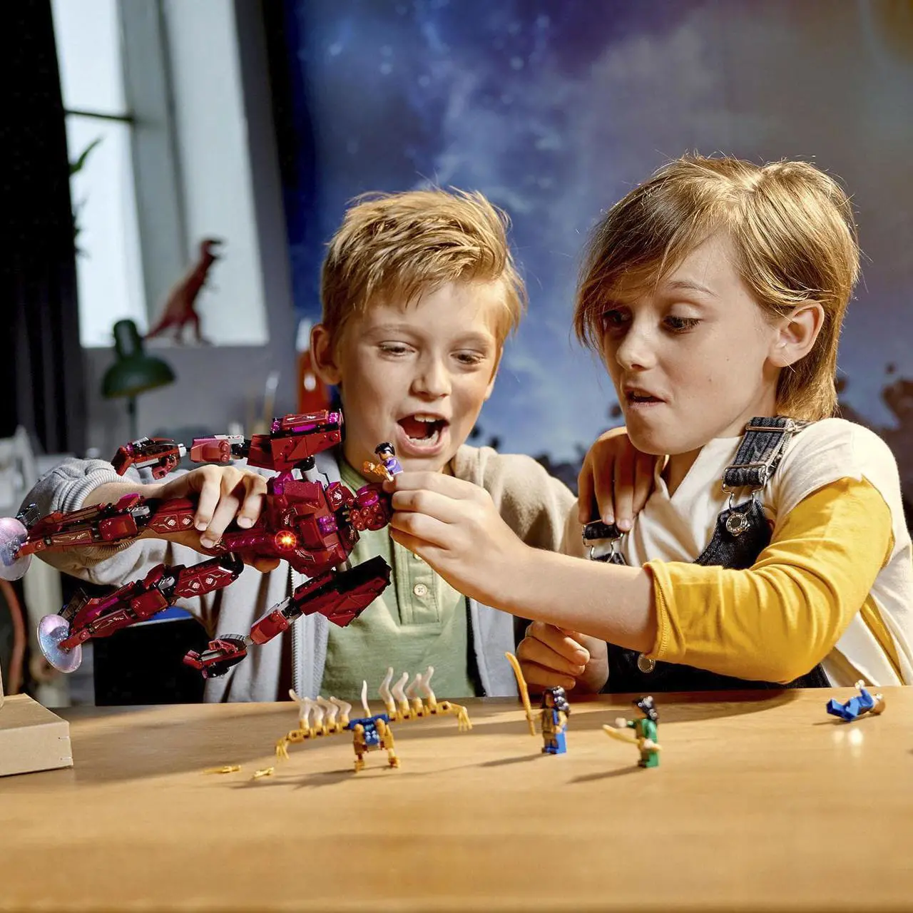 Alt view image 17 of 20 - LEGO 76155 Marvel The Eternals In Arishems Shadow 493 Piece Build Set, Age 7+