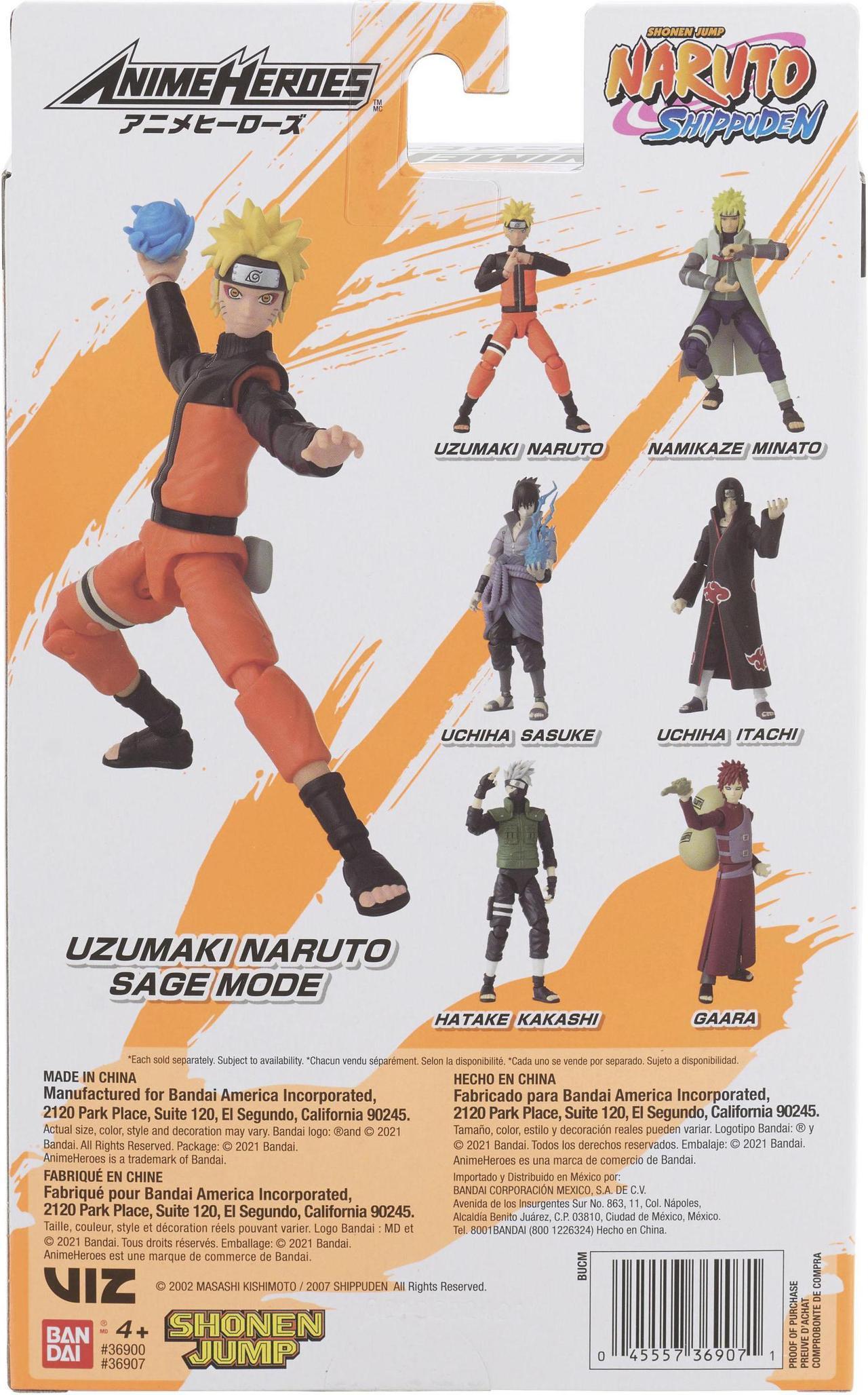 Alt view image 4 of 8 - Bandai America - Anime Heroes Naruto Sage Mode Naruto 6.5 Action Figure