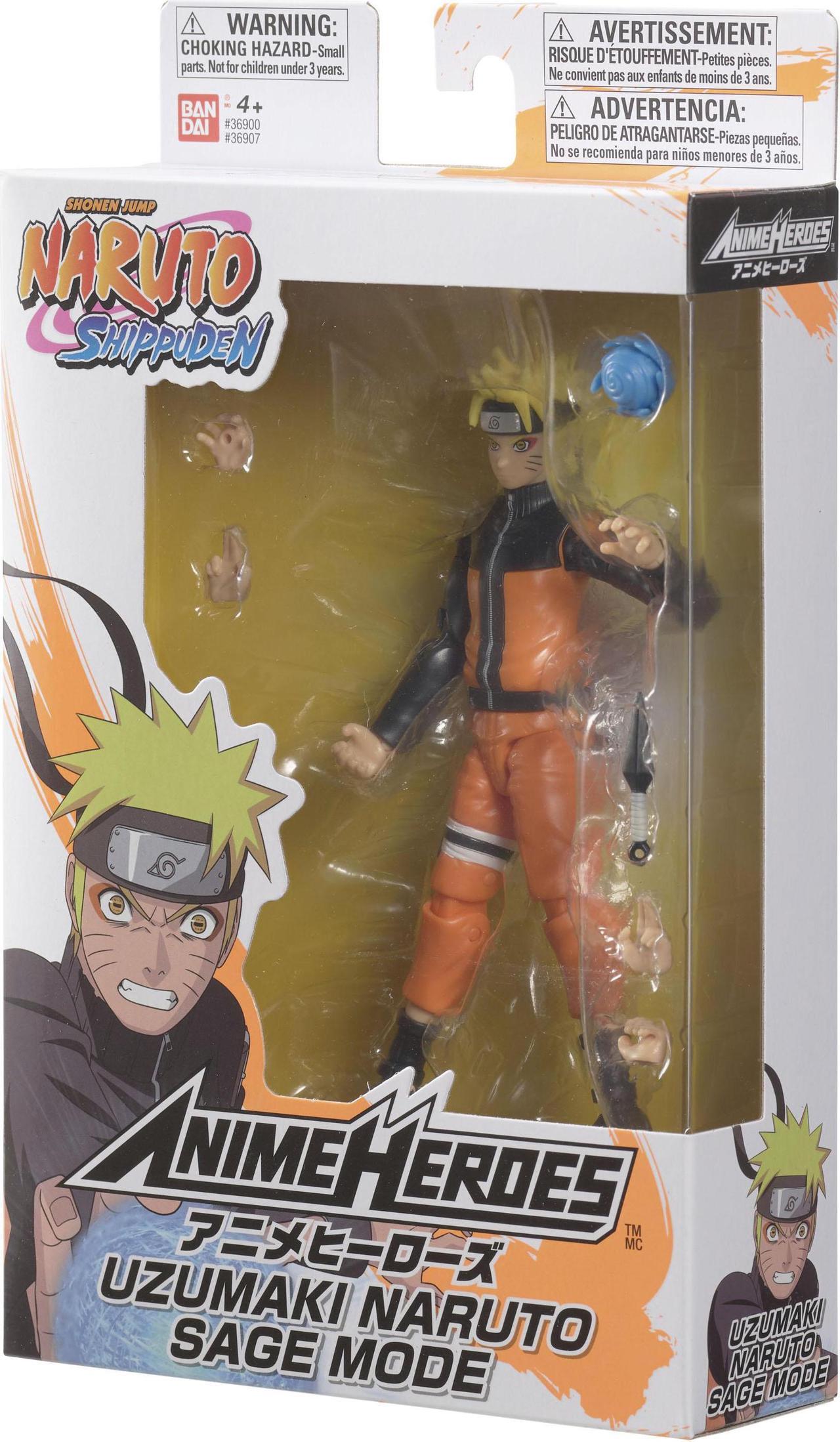 Alt view image 6 of 8 - Bandai America - Anime Heroes Naruto Sage Mode Naruto 6.5 Action Figure
