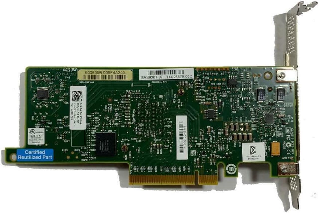Alt view image 4 of 5 - Dell Lsi 9207-8I 8Xpci-E 3.0 Sata Sas 6Gb/S Sff-8087 Host Bus Adapter Card 27Nf