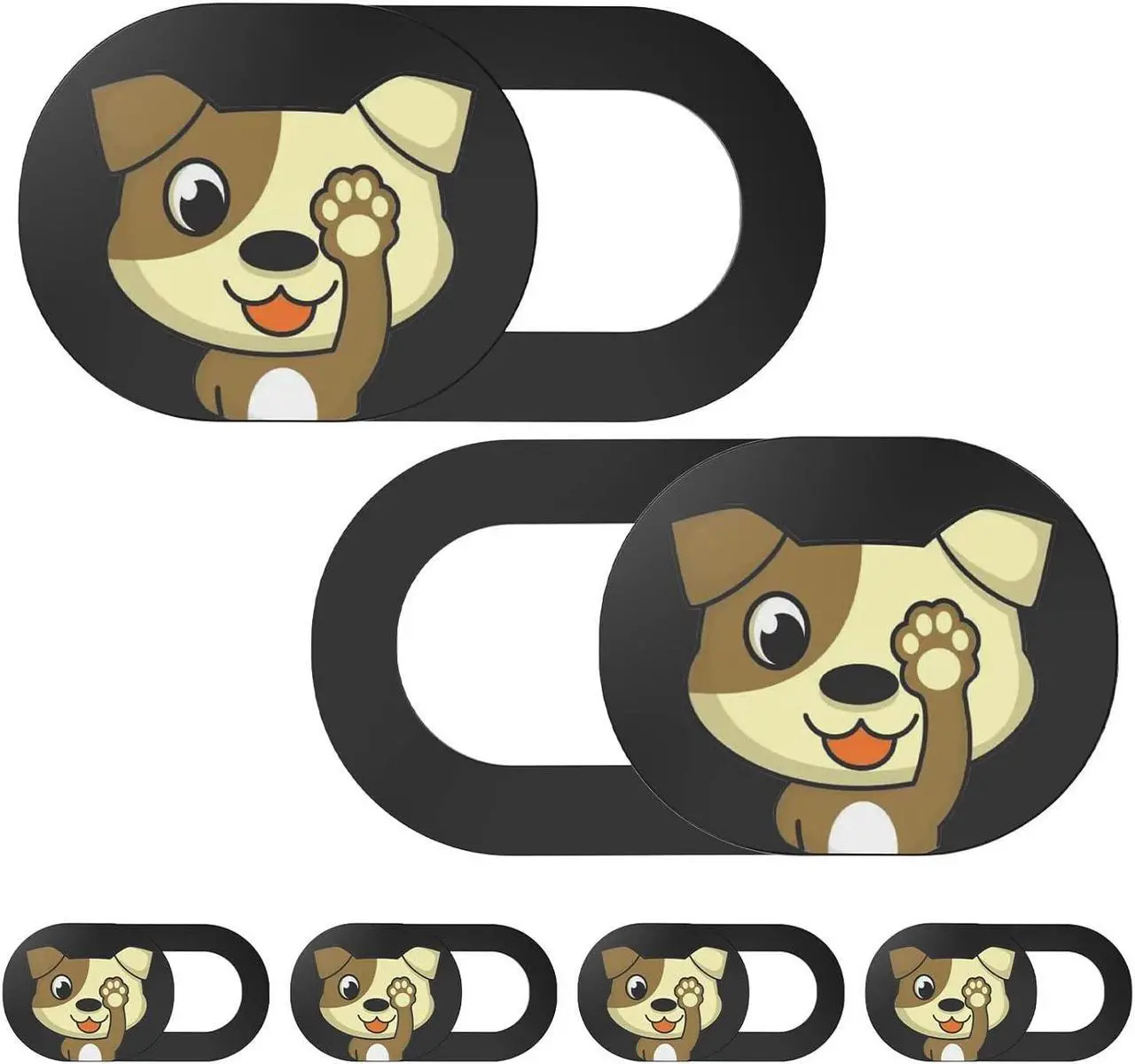 Main image of Zell Laptop Camera Cover Slide Cute-6Pcs,Webcam Cover Slide For Macbook Pro, Imac, Ipad Pro, Iphone, Ipad, Laptop And More Device,Cute Pattern Web Cam Privacy Cover To Protect Your Privacy (Dog)