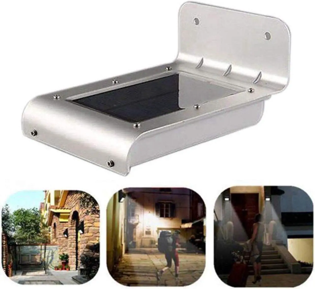 Alt view image 5 of 7 - 2pcs Solar Light Outdoor Security Solar Motion Lights LED Solar Powered Motion Sensor Wall Lights IPX65 Waterproof