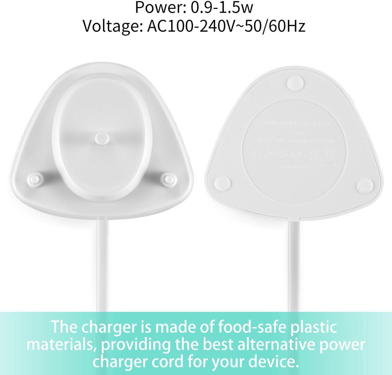 Alt view image 5 of 7 - Electric Toothbrush Charger for Philips Sonicare Replacement Charger with Toothbrush Heads Holder for HX3000 / HX6000 / HX8000 / HX9000 Series Portable IP67 Waterproof Power Cable 3.6FT