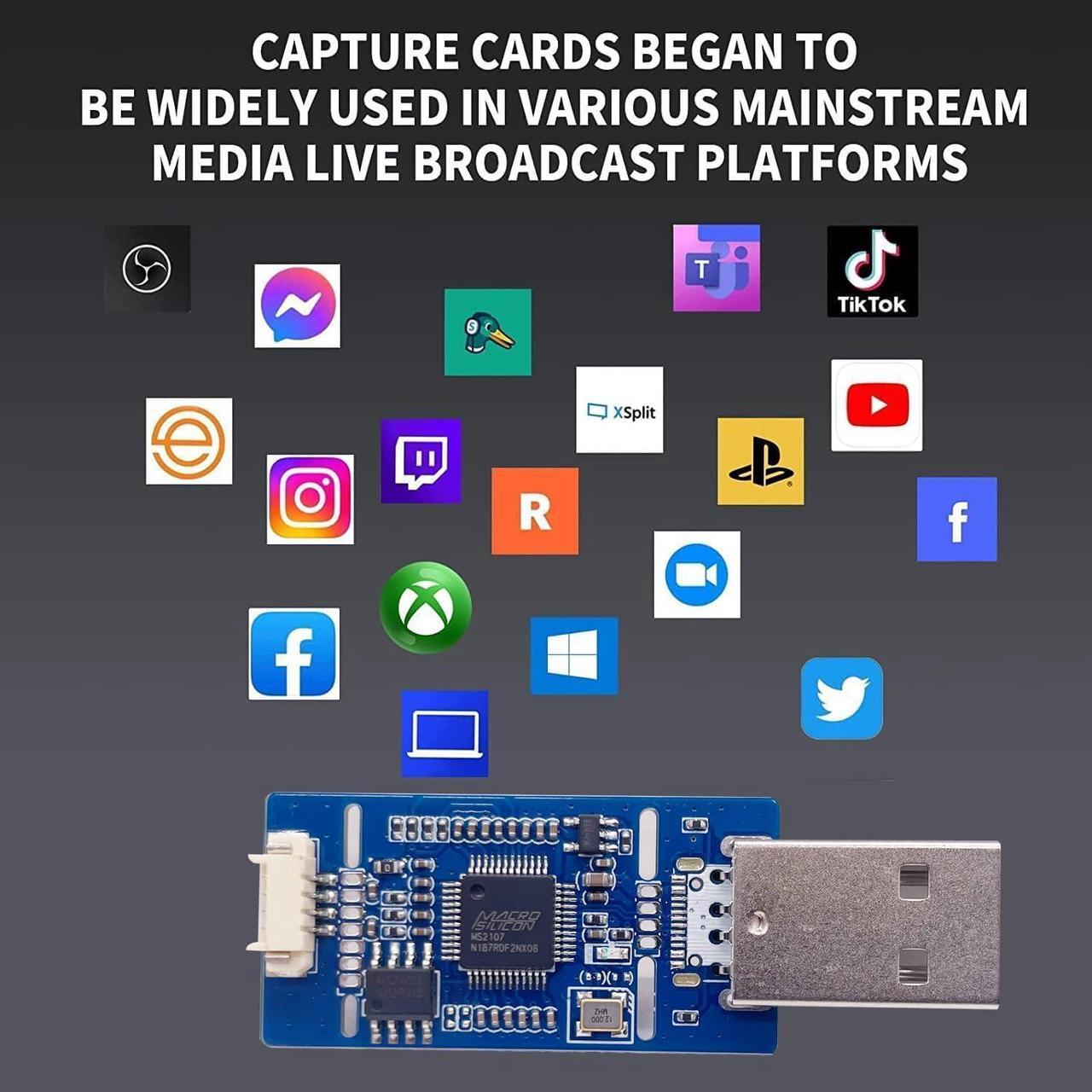 Alt view image 7 of 7 - GRACETOP VHS to Digital Converter, AV/CVBS Capture Card with OTG, 1080P30 720P60 AV to USB Video Capture Card for VHS, VCR, DVR, DVD, Hi8, Mini DV, Camcorder, Cassette Tape, Gaming Consoles (USB-C)