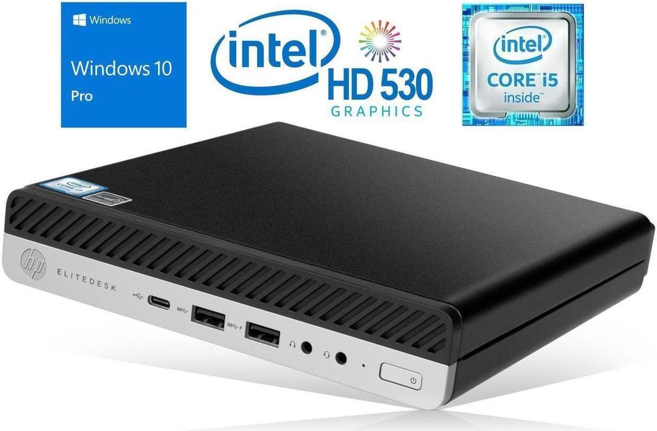 Main image of HP EliteDesk 600 G3 Tiny Mini Desktop PC - Intel Core i5 (6th Gen) i5-6500T 2.5 GHz - 8GB DDR4 RAM - 256GB SSD - Windows 10 Home