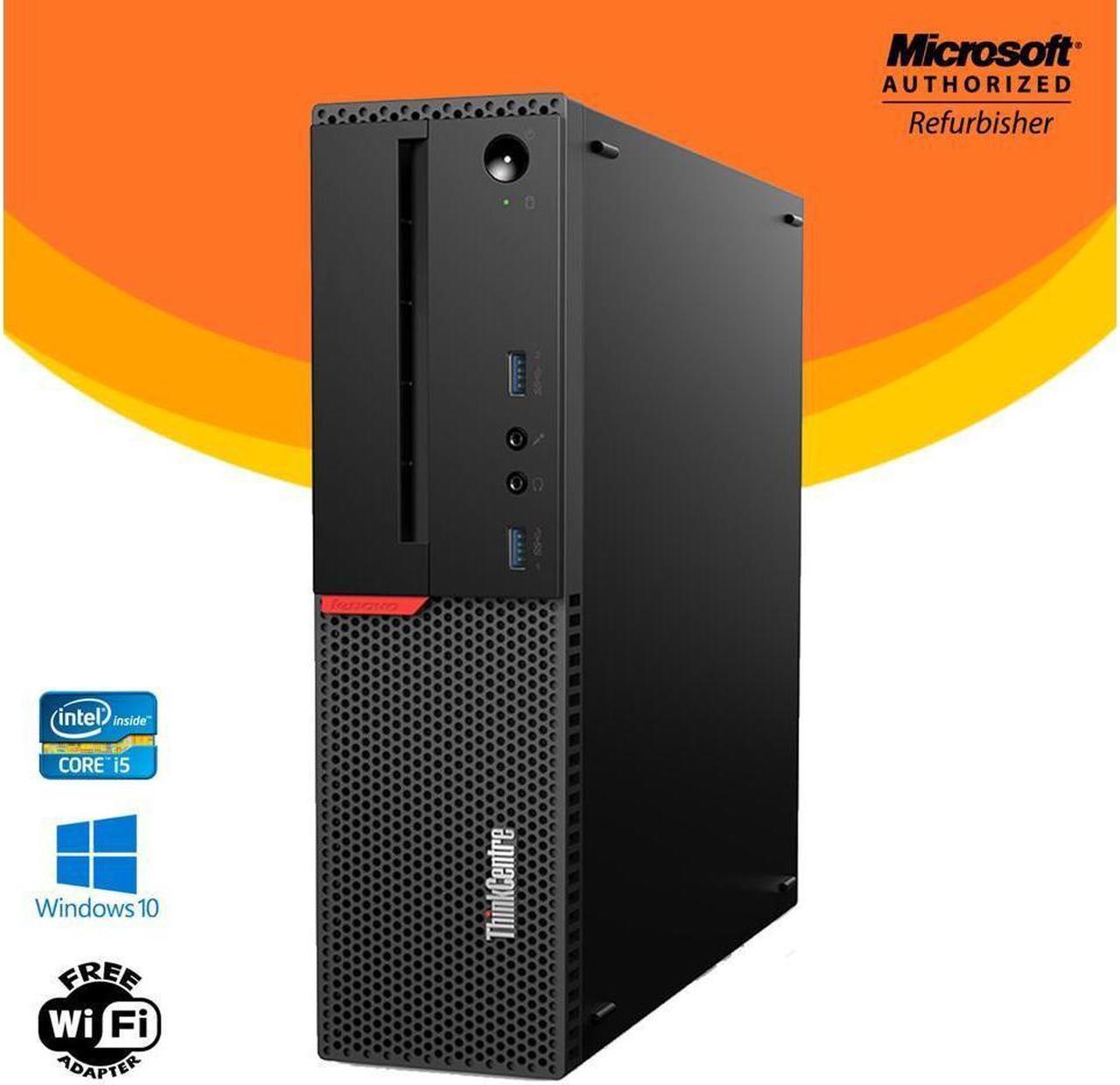 Lenovo ThinkCentre M700 Small Form Desktop Intel Core i5 6th Gen 16GB NEW 256GB SSD Windows 10 Pro New Keyboard, Mouse,Power cord,WiFi Adapter