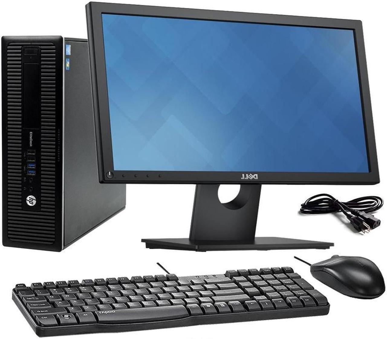 Main image of HP EliteDesk 800 G1 Desktop Computer Package 19" Monitor | Intel Core i3 4th Gen | 16GB | 128GB SSD | Windows 10 Home