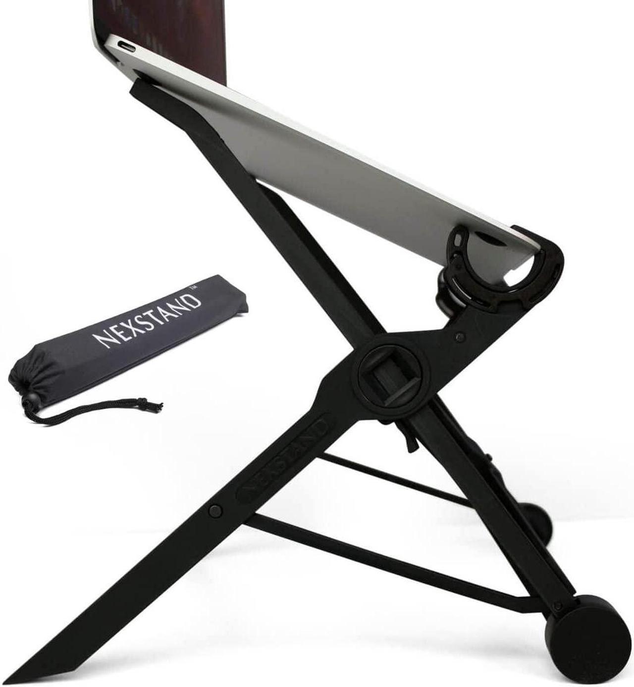 NEXSTAND Travel Laptop Stand Foldable and Adjustable Notebook Holder 8 Height Options Fit for PC MacBook Computer and Most laptops