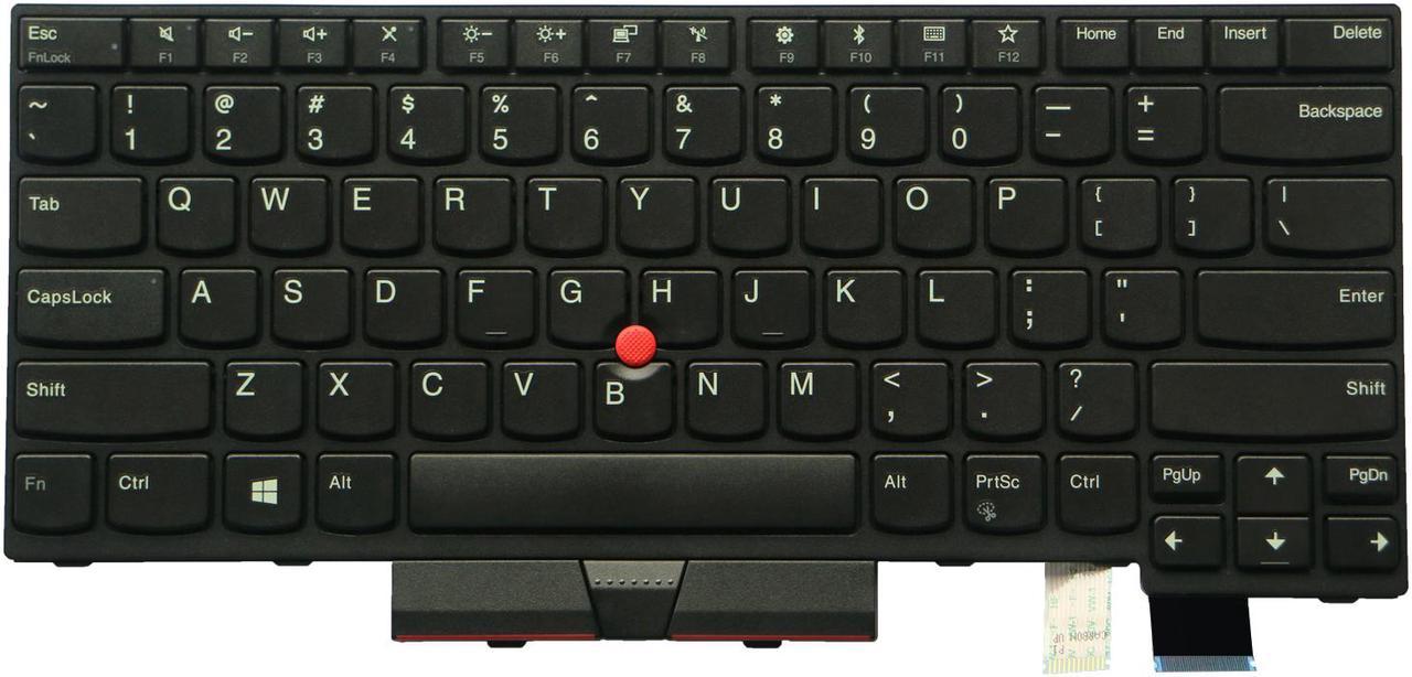 AUTENS Replacement US Layout Keyboard for Lenovo ThinkPad T470 T480 Laptop No Backlight (Not Fit T470s T470p T480s T480p)