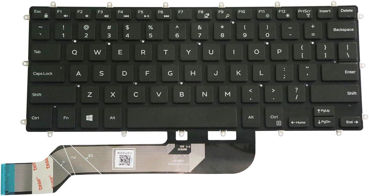 AUTENS Replacement US Keyboard for Dell Inspiron 5368 5378 5370 5379 5568 5578 5579 7368 7370 7373 7375 7378 7460 7466 7467 7560 7569 7570 7572 7573 7579 Laptop No Frame (No Backlight)