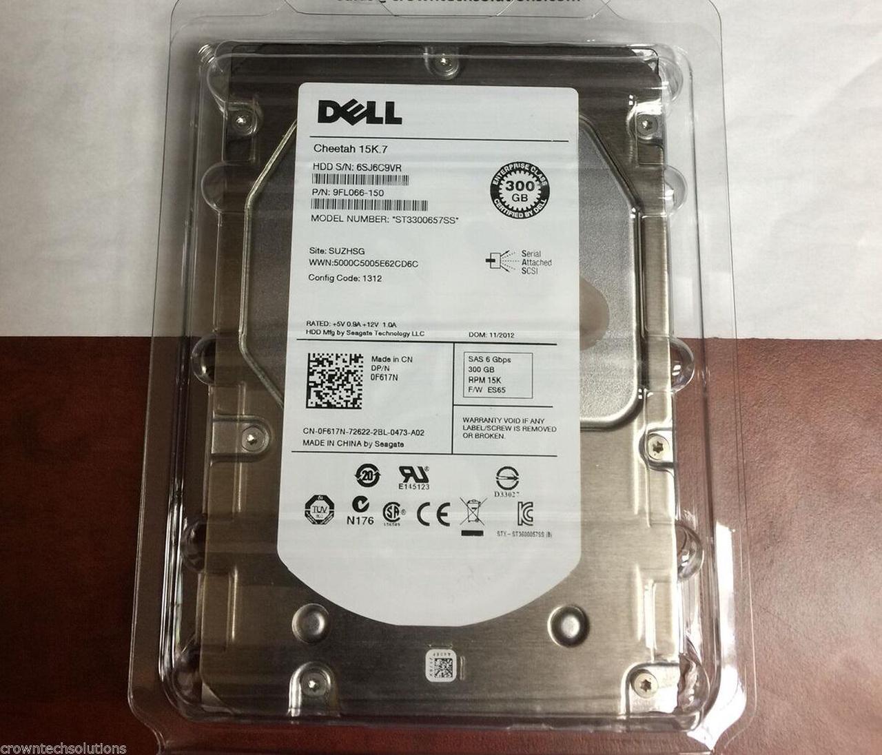 Main image of Dell F617N 15K.7 300GB 15K 3.5" ST3300657SS SAS Hard Drive