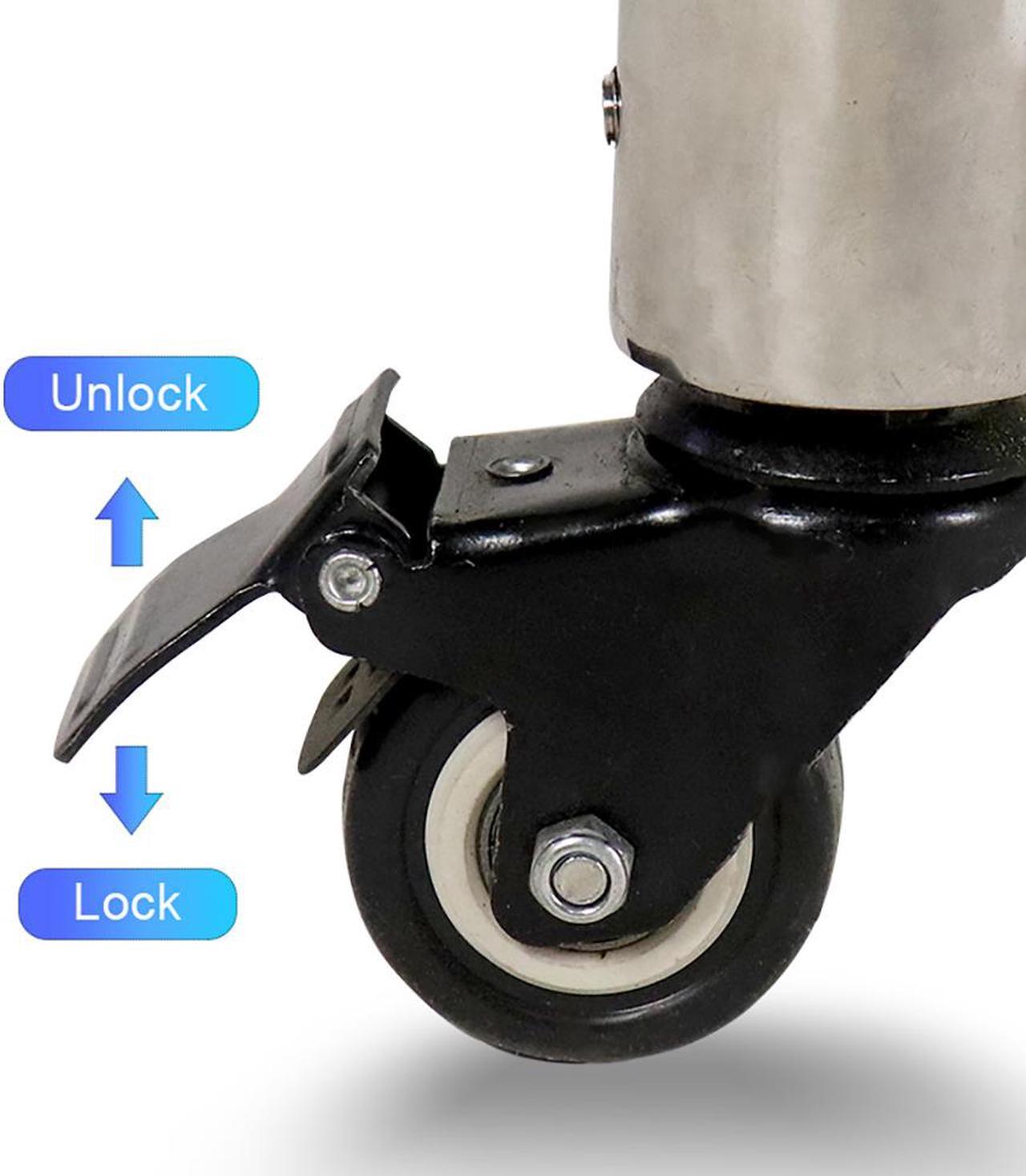 Alt view image 6 of 6 - 20L Vacuum Filter Glass Funnel PTFE Perforated Plate Buchner Funnel Glass Receiving Flask Discharge Valve with Brake casters, Easy to move