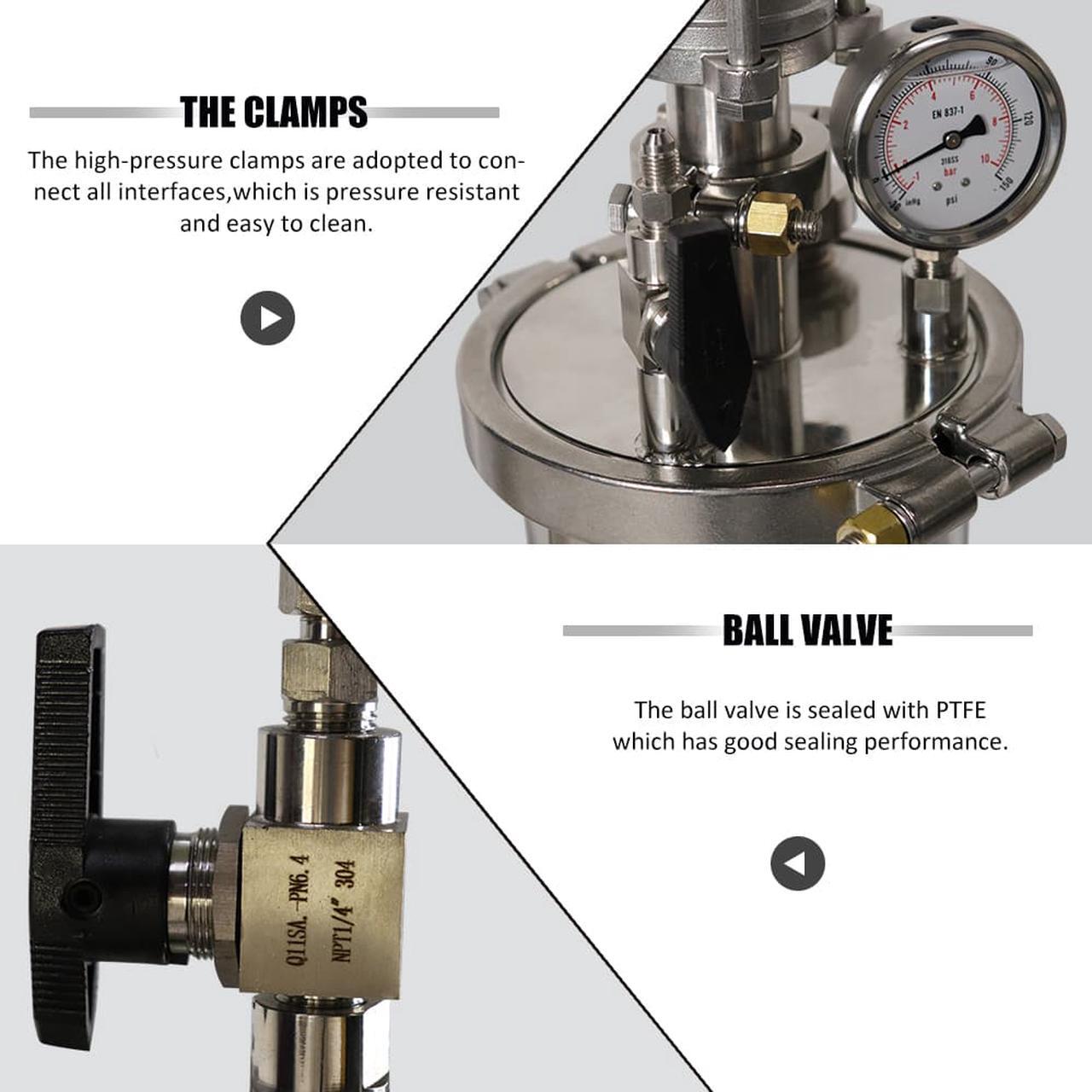 Alt view image 3 of 6 - 1LB BHO Closed Loop Extractor For High Security Industrial Equipment, for Extracting Materials From Plant Leaves