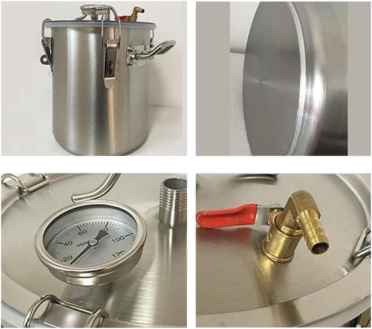 Alt view image 7 of 7 - HNZXIB 6L 1.6Gal Essential Oils Extraction Apparatus Glass Steam Distillation Kit,  Home/Lab Distiller Distilling to Making Your Own Essential Oil, Distillation Apparatus 14pcs Set