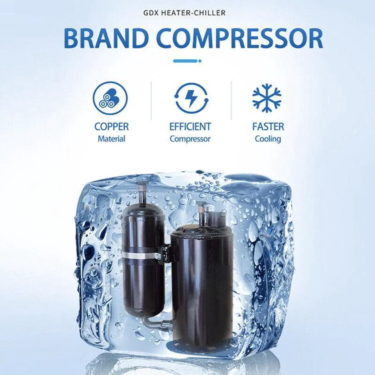 Alt view image 5 of 7 - 10L Lab LCD Digital Display Refrigeration Heating Circulator High Low Temperature Integrated Machine Chiller Heated Integrated -10~199
