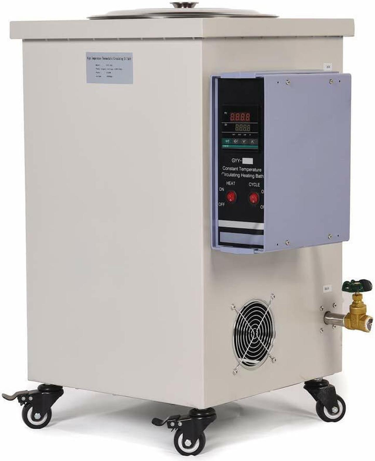 Alt view image 3 of 7 - 100L Laboratory Thermostatic Heating Circulator Oil Water Open Bath Stainless Steel RT~250°C For Double Layer Glass Reactor Distillation PID Control