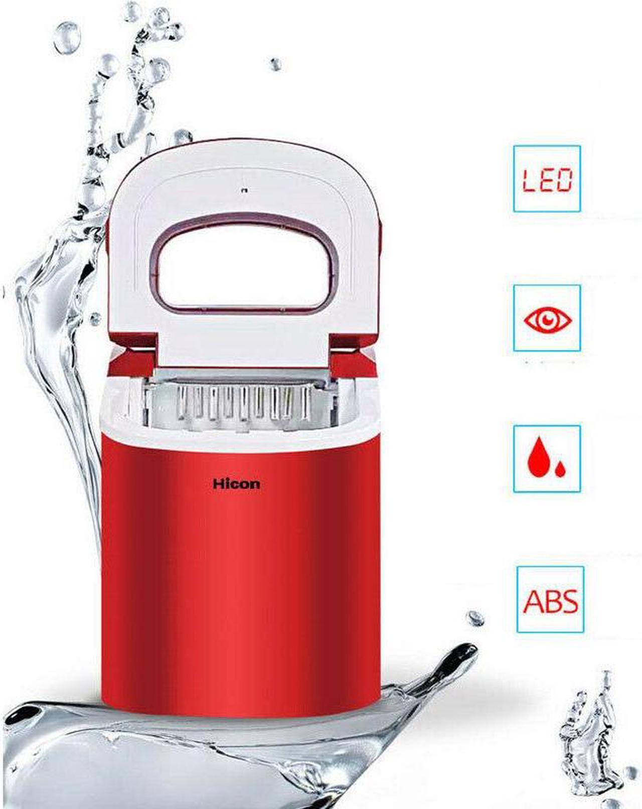 Alt view image 6 of 7 - Electric Portable Compact Countertop Automatic Ice Cube Maker Machine with Visible Window 30lbs/24H Self-Cleaning Kitchen