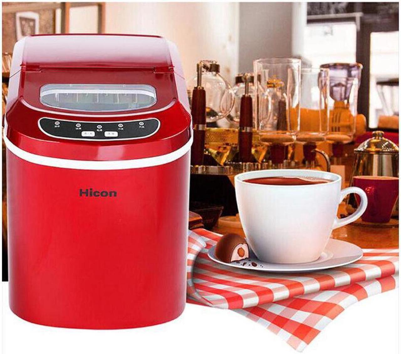 Alt view image 4 of 7 - Electric Portable Compact Countertop Automatic Ice Cube Maker Machine with Visible Window 30lbs/24H Self-Cleaning Kitchen