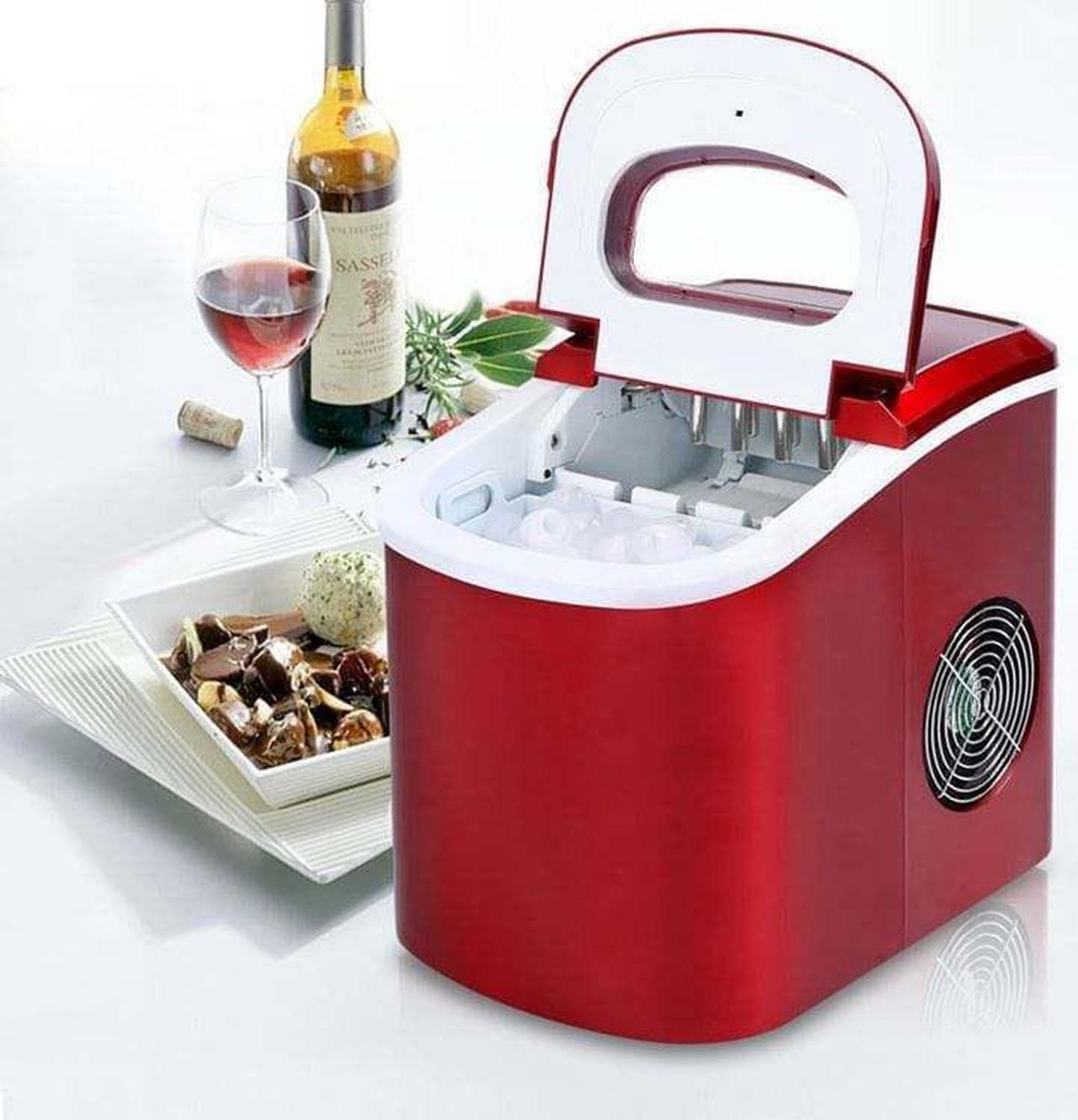 Main image of Electric Portable Compact Countertop Automatic Ice Cube Maker Machine with Visible Window 30lbs/24H Self-Cleaning Kitchen