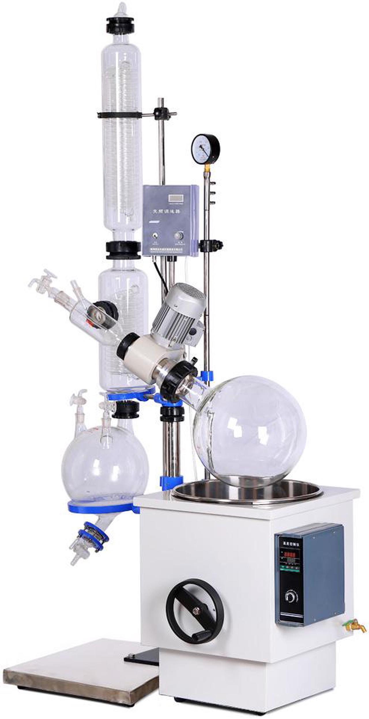 HNZXIB 20L Rotary Evaporator 220V RE2002 Large Volume Rotavap Handwheel Lifting Water Bath Laboratory Equipment