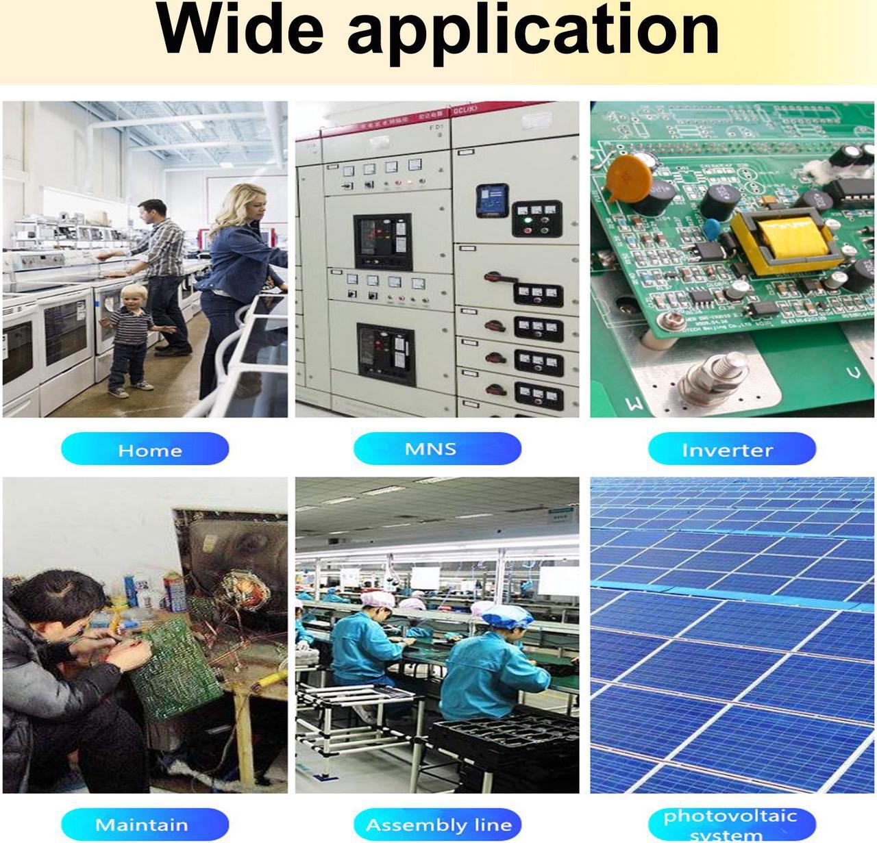 Alt view image 6 of 7 - AUTENS AC Digital Meter AC 80-260V 100A Current Voltage Power Energy Panel Monitor Detector LCD Digital Display Ammeter Voltmeter Multimeter with Split Core Current Transformer CT