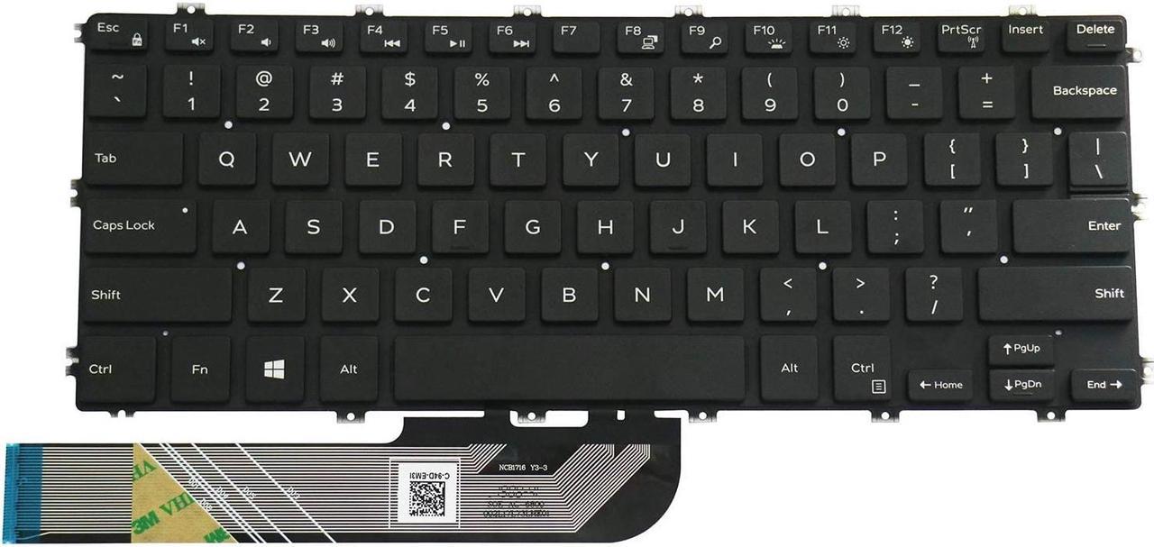 AUTENS Keyboard for Dell Inspiron 5480 5481 5482 5485 5488 5491 5580 5582 5585 5591 7386 7580 7586 / Vostro 5481 5581 Laptop No Frame (Backlight), US Laptop Keyboard Replacement