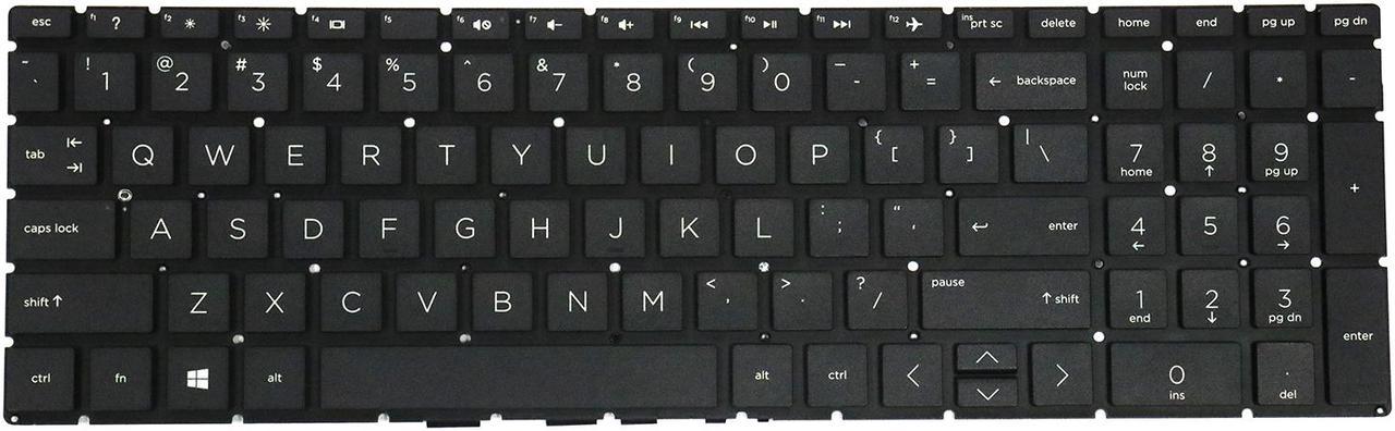 AUTENS Keyboard for HP 15-da 15-da0000 15-da1000 15-da2000 15t-da000 15t-da100 15t-da200 Series Laptop No Backlight No Frame, US Laptop Keyboard Replacement