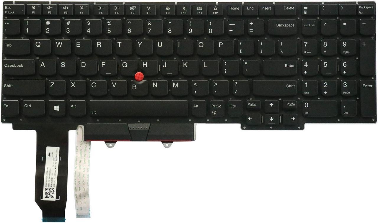 AUTENS Keyboard for Lenovo ThinkPad E15 2019 Year, E15 Gen 2 Laptop Backlight No Frame, US Laptop Keyboard Replacement