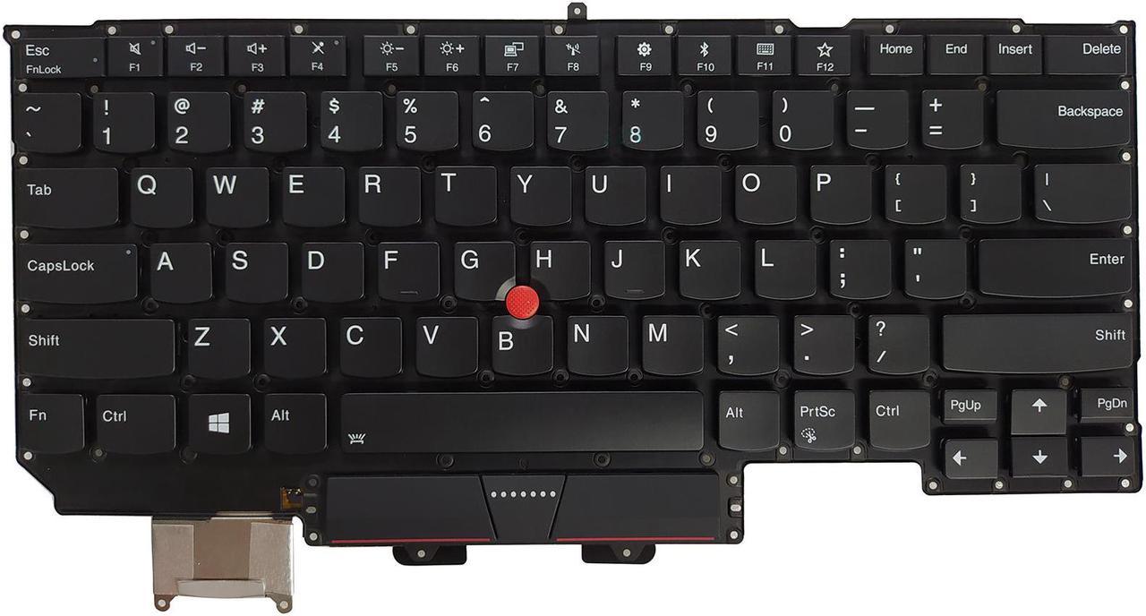 AUTENS Keyboard for Lenovo ThinkPad X1 Carbon Gen 5 2017 Year Laptop Backlight No Frame, US Laptop Keyboard Replacement