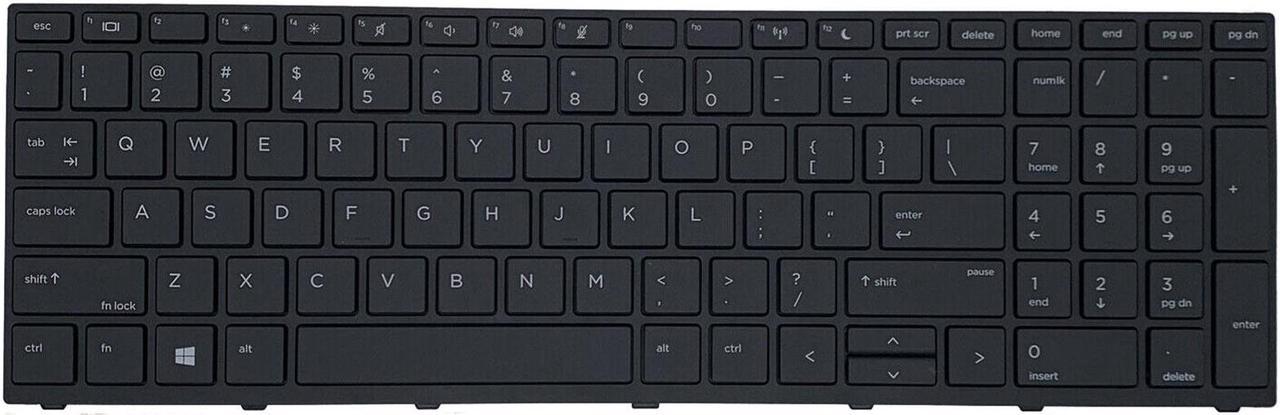 AUTENS Keyboard for HP ProBook 450 G5, 455 G5, 470 G5, 650 G4, 650 G5, 655 G4, 655 G5 Laptop Black No Backlight No Pointer, US Laptop Keyboard Replacement