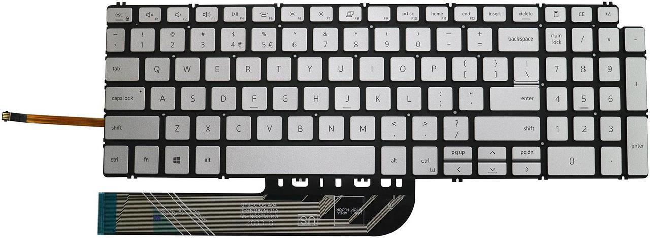 AUTENS Keyboard for Dell Inspiron 3501 3502 3505 5501 5502 5505 5508 5509 5584 5590 5593 5594 5598 7500 7501 7506 7590 7591 7706 7791 / Vostro 3501 5501 5502 5590 7500 7590 Laptop No Frame US Keyboard