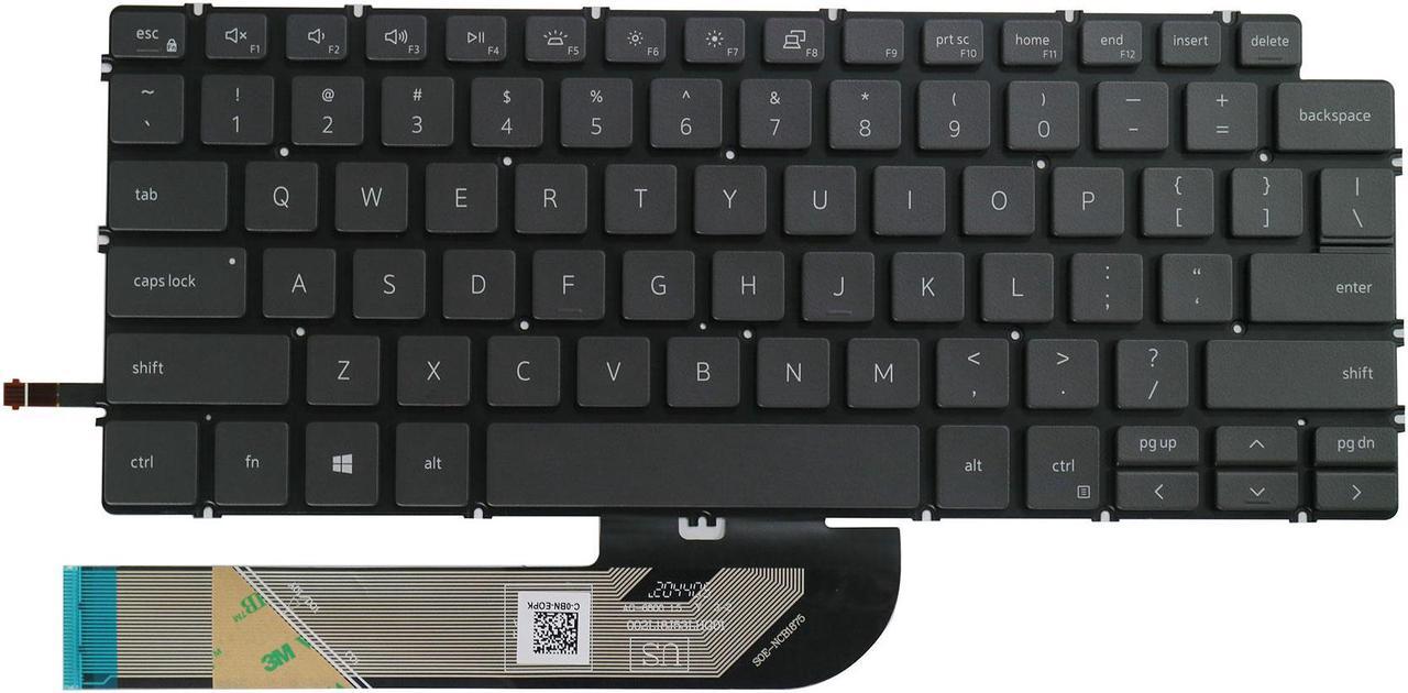 AUTENS Keyboard for Dell Inspiron 5300 5301 5390 5391 5400 5401 5402 5405 5406 5408 5409 5490 5493 5494 5498 7300 7306 7390 7391 7400 7405 7490 7491 Laptop No Frame Backlit Black, US Keyboard